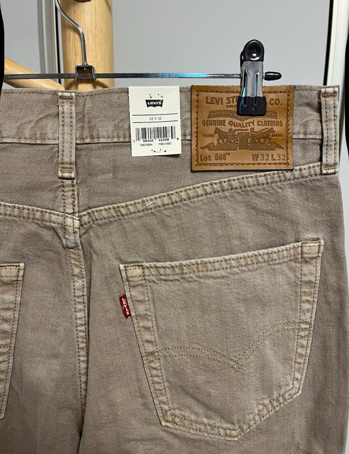 (새상품) 리바이스 568 프리미엄 라인 데님 청바지 상품이미지5