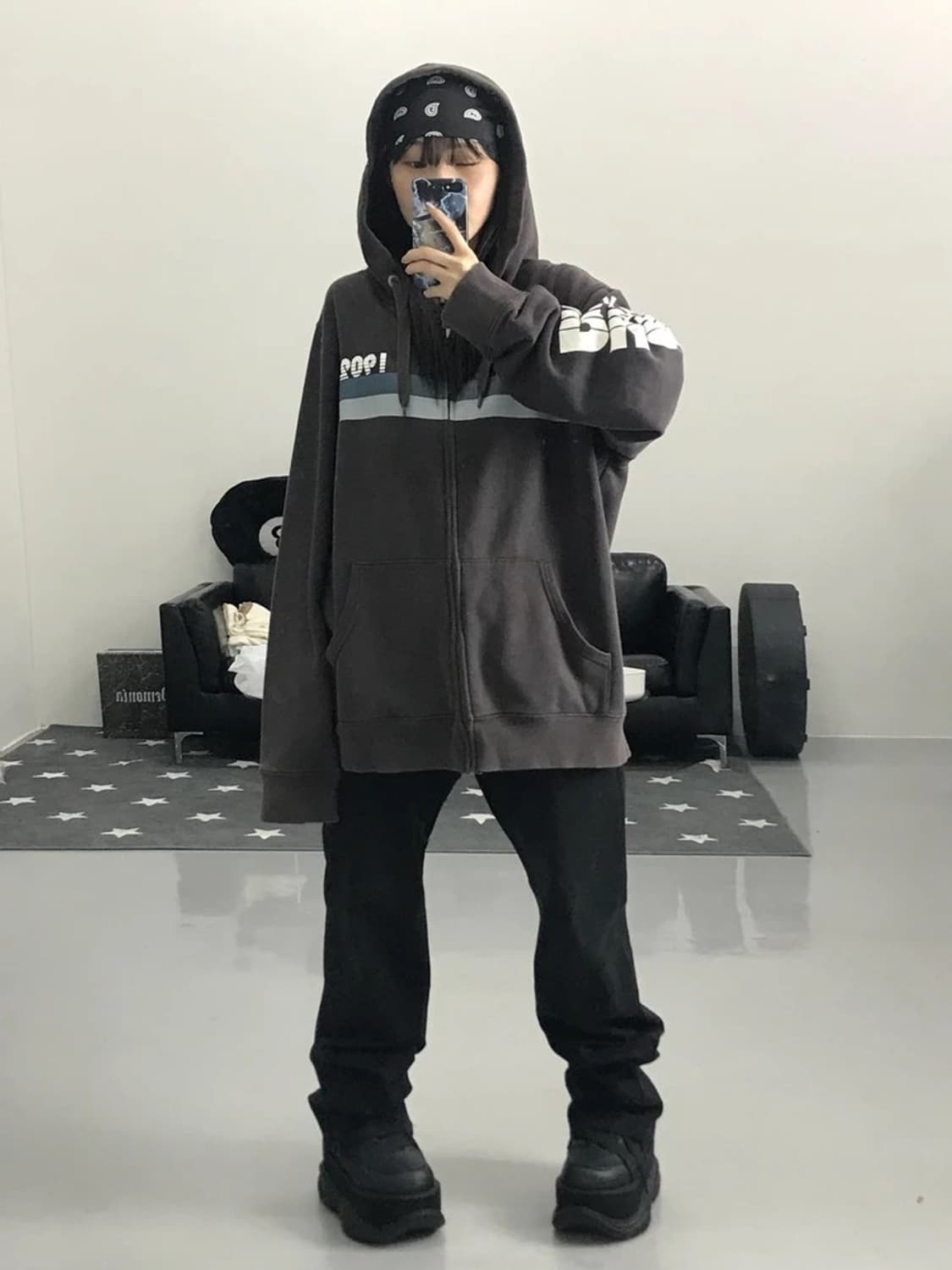 00’s 빈티지 러셀 애슬레틱 후드집업 상품이미지1
