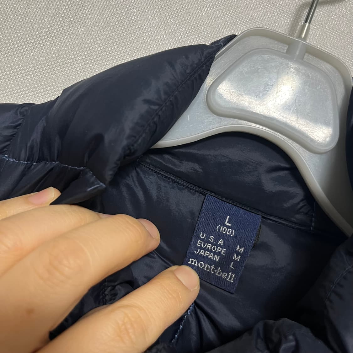 mont bell 몽벨 다이아몬드 경량 패딩 네이비 L 상품이미지2