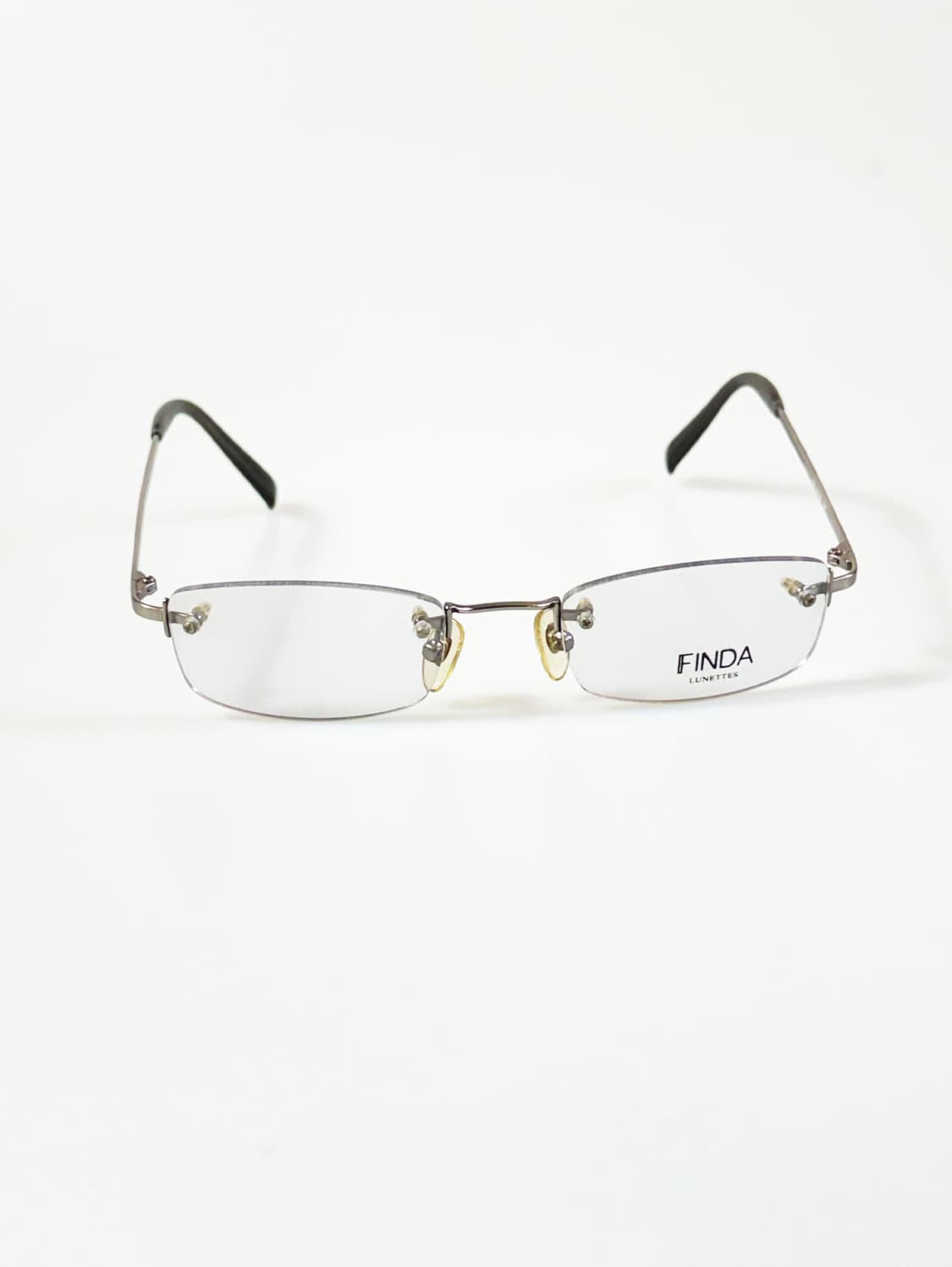FINDA 무테 스퀘어 메탈 프레임 빈티지 안경 상품이미지1