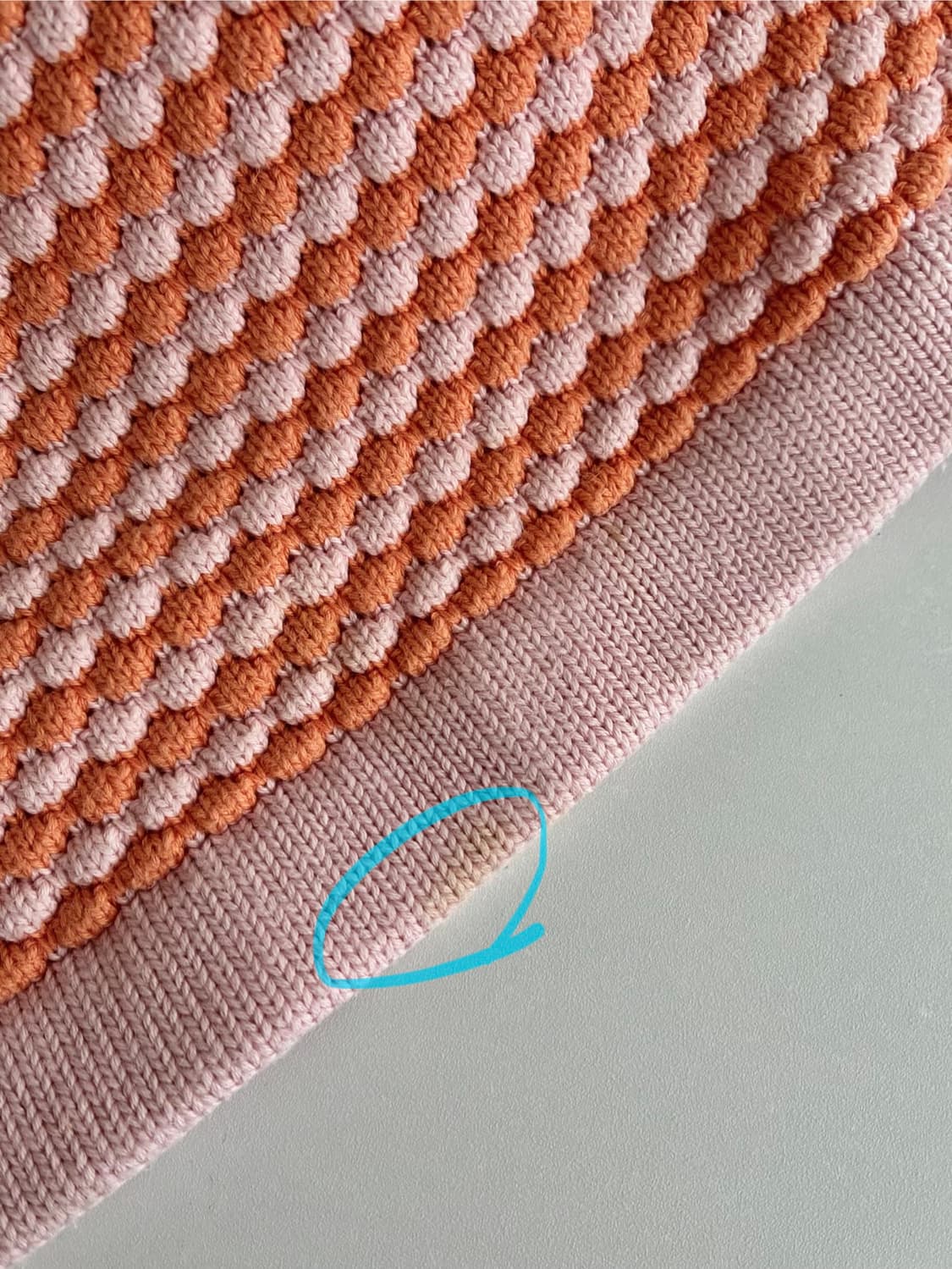 S) 코스 COS 반팔 코튼 니트 오렌지 핑크 상품이미지7