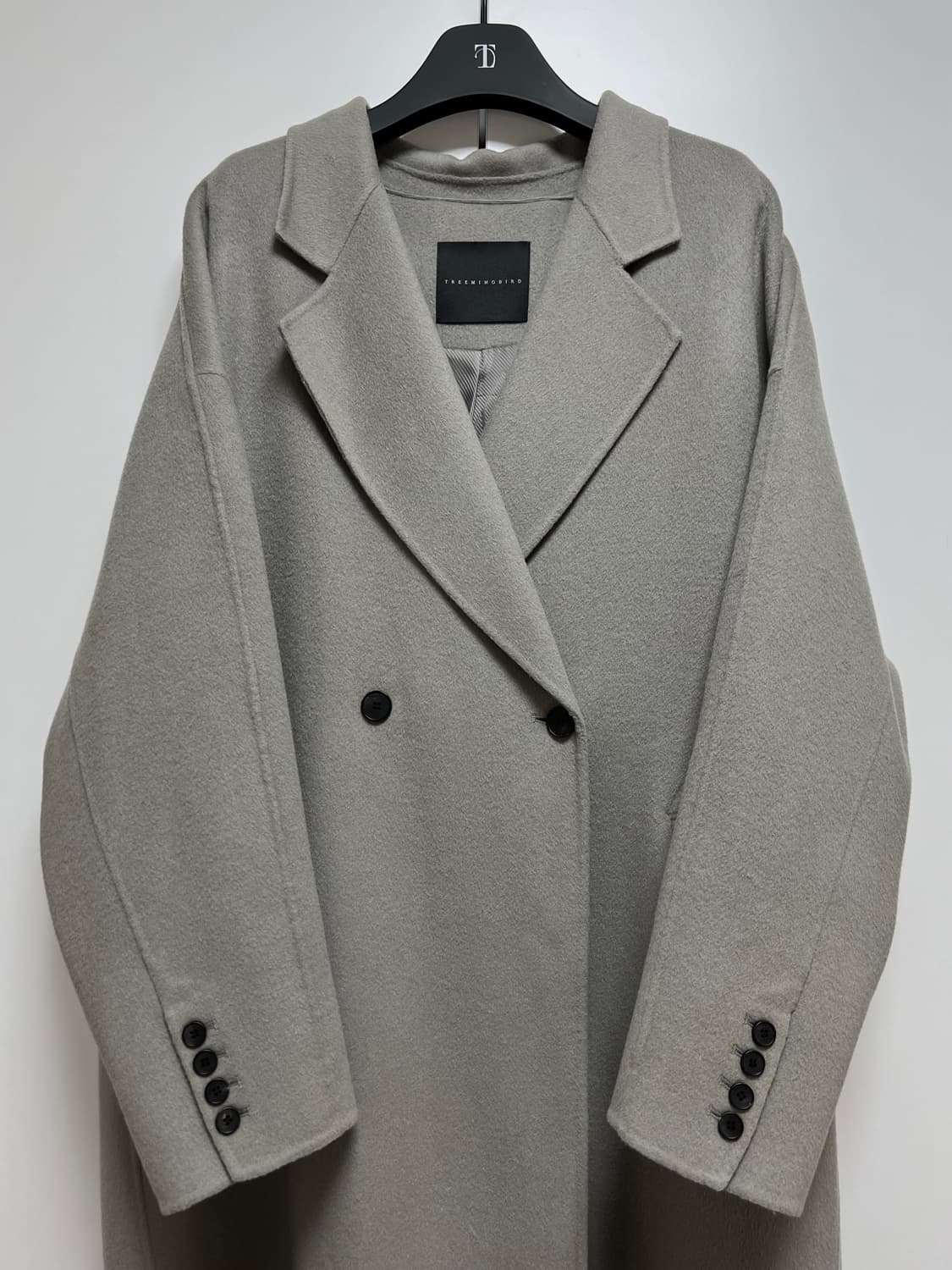 트리밍버드 와이드 롱코트 [카키그레이] 상품이미지2