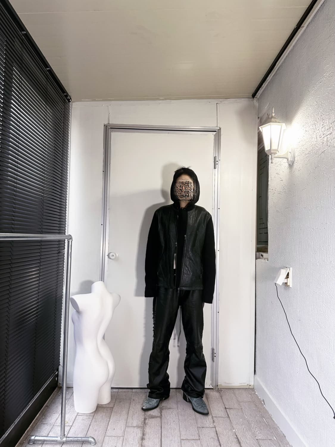 neilbarret leather two way zip-up jacket 상품이미지3
