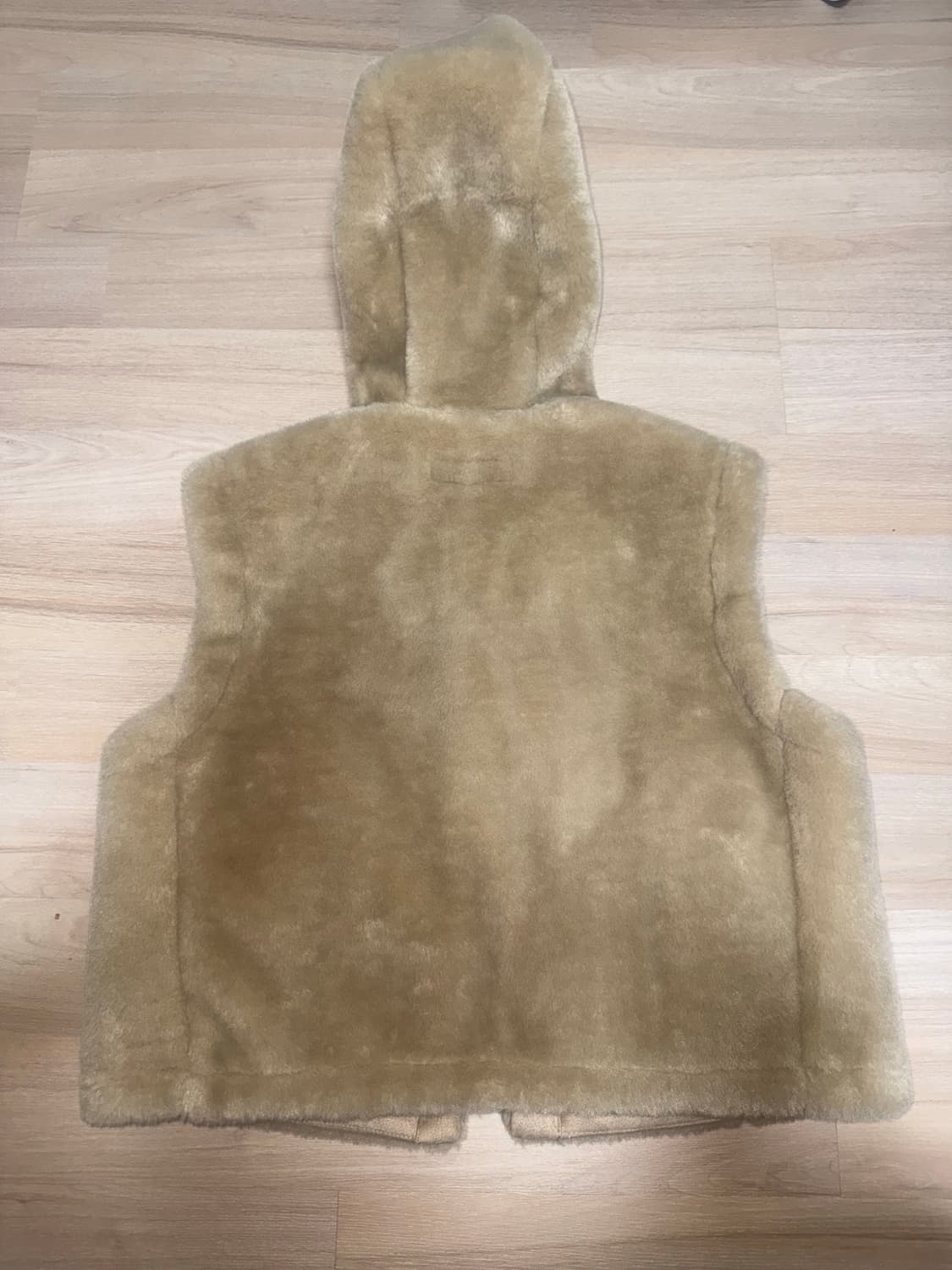 Zara 자라 토글 버튼 보아 베스트 숏 무스탕 베이지 상품이미지3