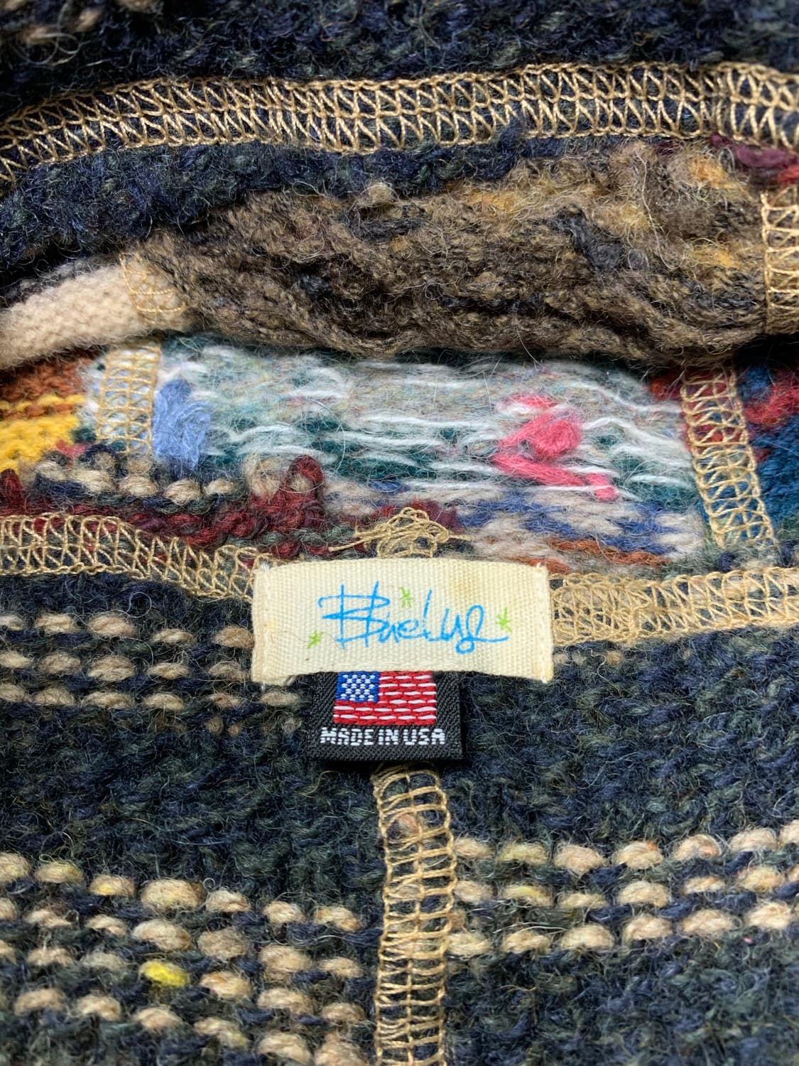 🇺🇸BLUE RUG PATCHWORK KNIT BEANIE1 상품이미지4