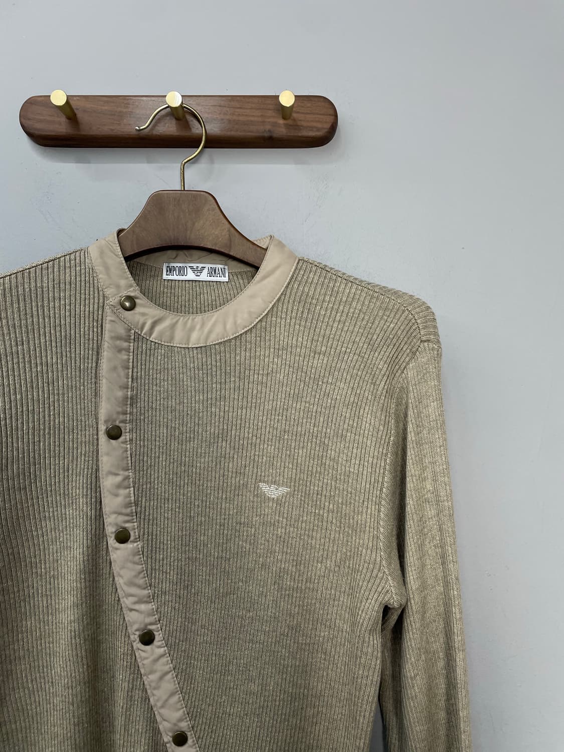 엠포리오 아르마니 베이지 립 니트 스웨터 H1191 상품이미지3