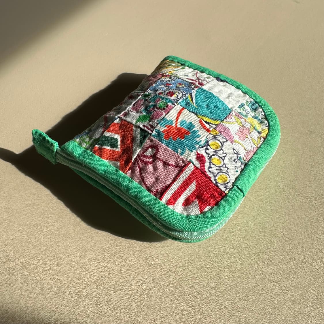 미국 빈티지 원단, 피드색 파우치 / 핸드메이드 상품이미지10
