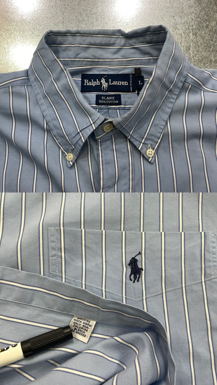 (L) POLO 폴로 랄프로렌 스트라이프 셔츠 블레이크 상품이미지10