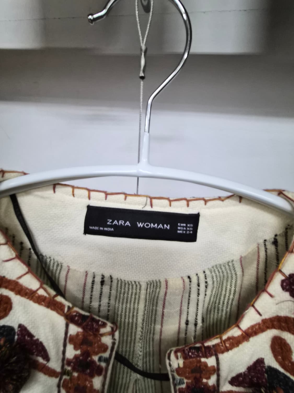 자라 에스닉 자수 가디건 면자켓 상품이미지2