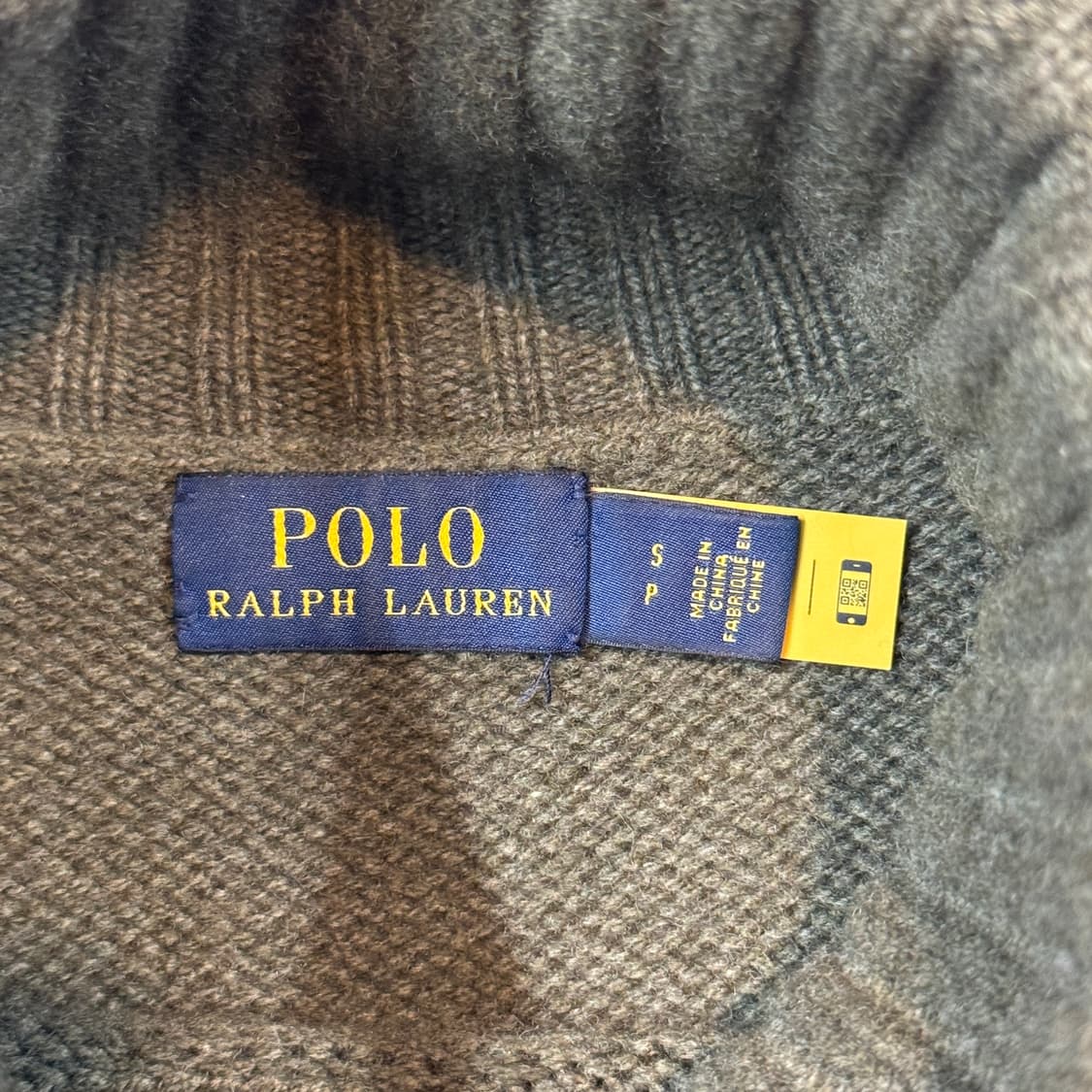 S) 폴로 랄프로렌 올리브 카키 터틀넥 니트 스웨터 울 캐시미어 상품이미지6