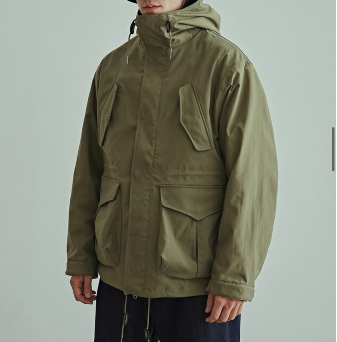 새상품(L)유니폼브릿지 피셔맨 후드파카 세이지그린 상품이미지6