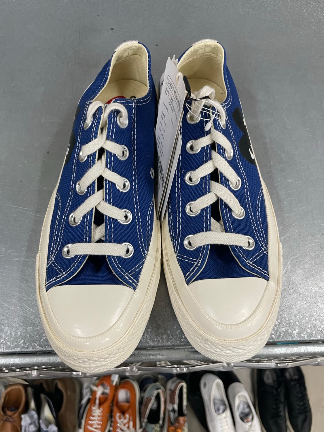 컨버스 x 꼼데 블루 로우 230mm(박스x)(gr-4618) 상품이미지5