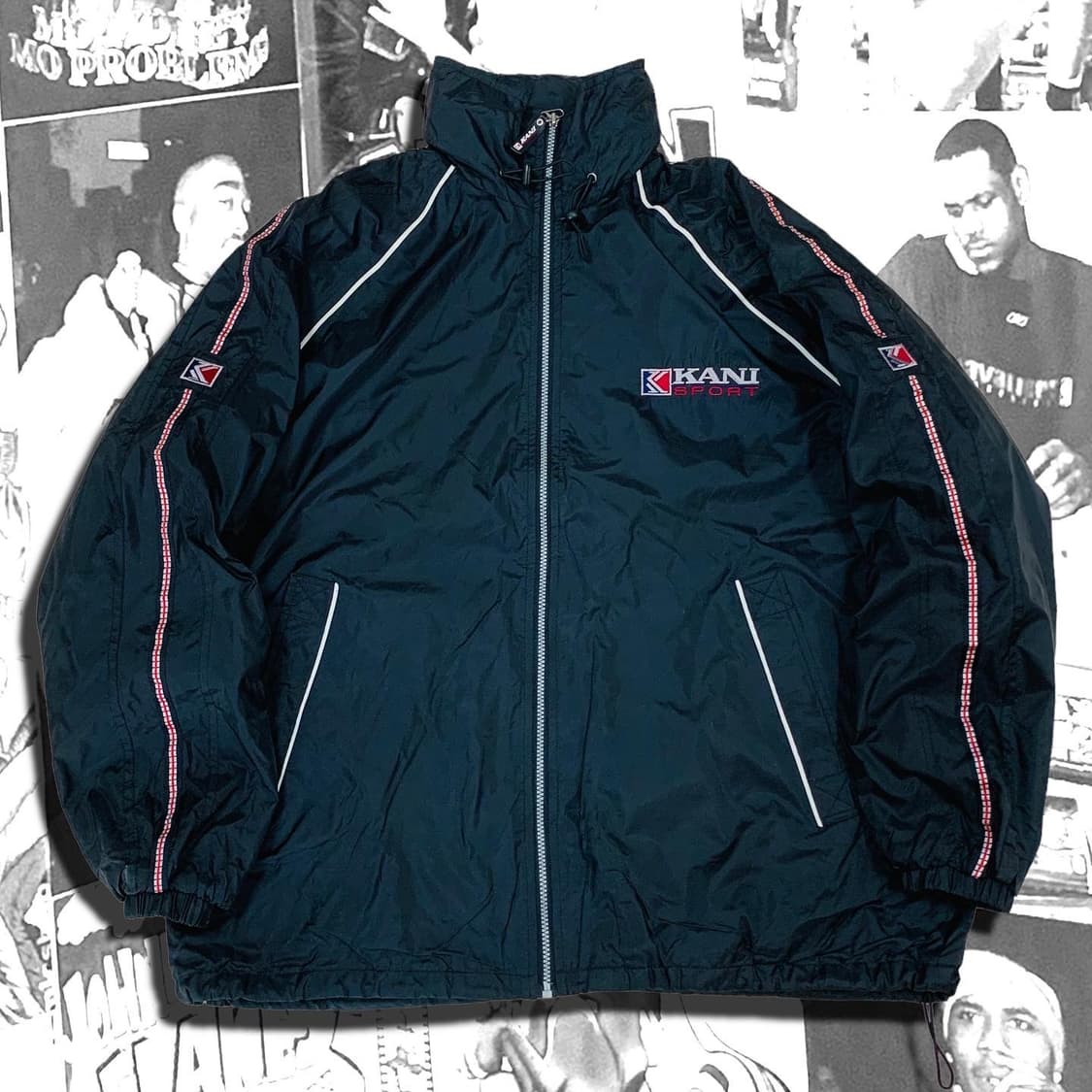 90s karl kani 칼카니 올드스쿨 바람막이 상품이미지3