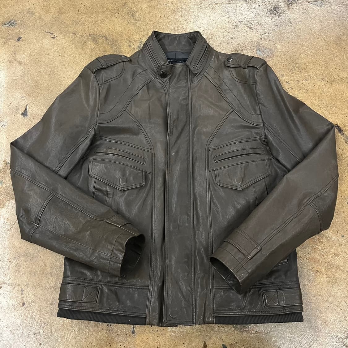 [정품/L] 게스 양가죽 램스킨 자켓 b15 상품이미지2