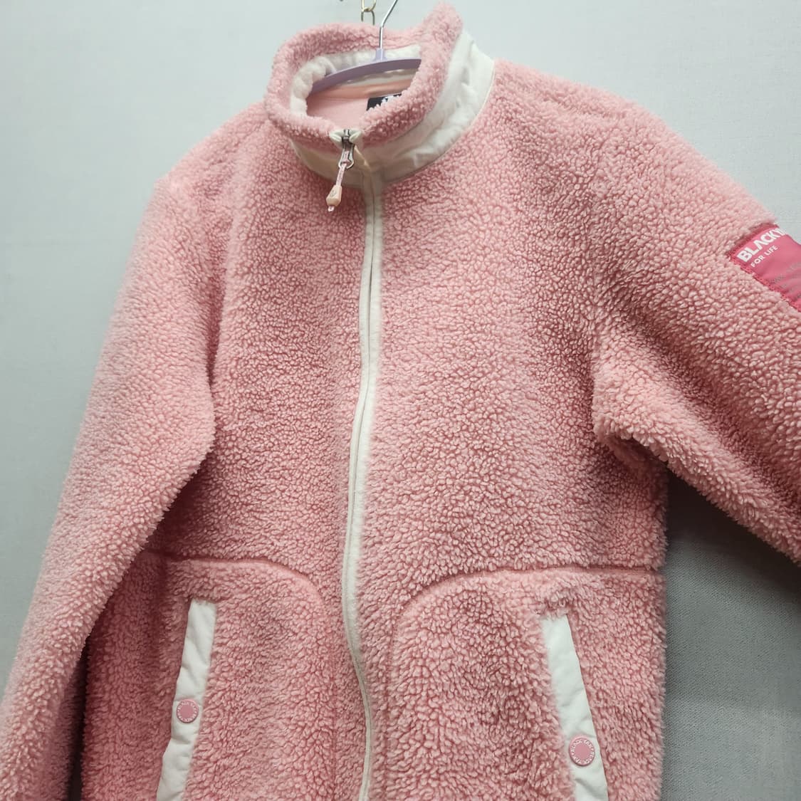 블랙야크 핑크 후리스 집업 M 상품이미지2