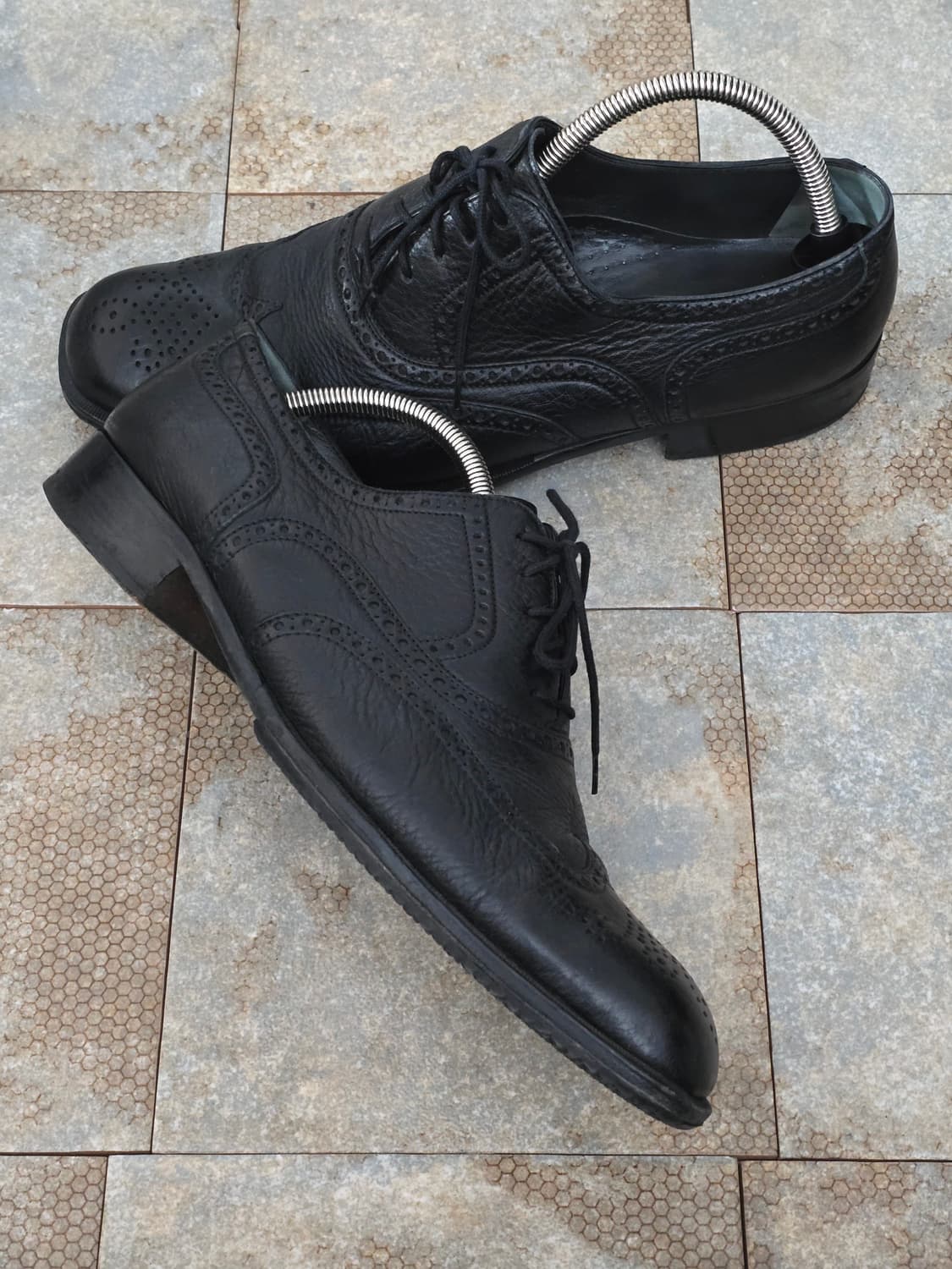 (300)발리 블랙 윙팁 구두 상품이미지6