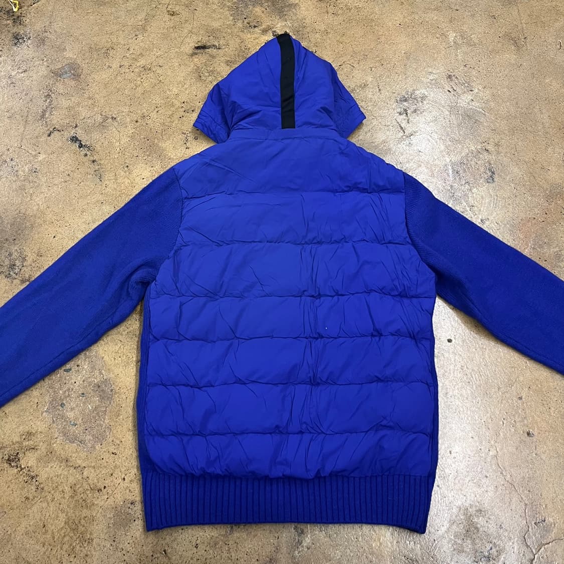 [정품/M] 타이틀리스트 블루 니트 후드 집업 b10 상품이미지4