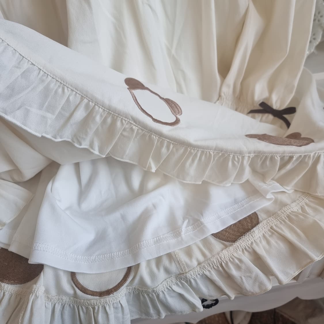 To Alice(투앨리스) 곰돌이 자수 세일러원피스 상품이미지7