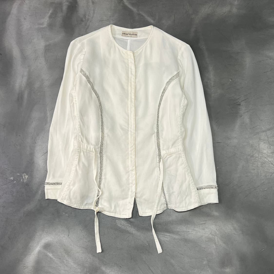  엠포리오아르마니 디테일 화이트 집업 자켓 y14777 상품이미지1