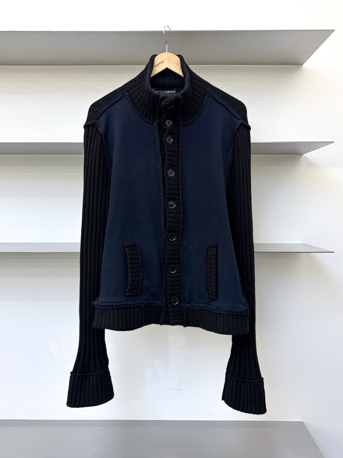 돌체앤가바나 캐시미어 리브드 가디건 상품이미지1