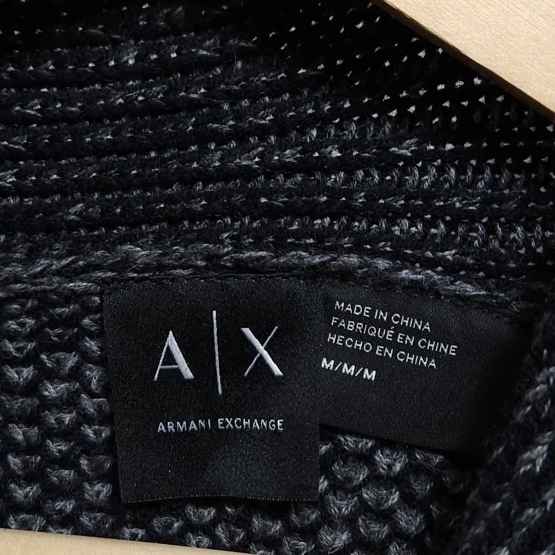 95 ARMANI 아르마니익스체인지 숄카라 니트 상품이미지7