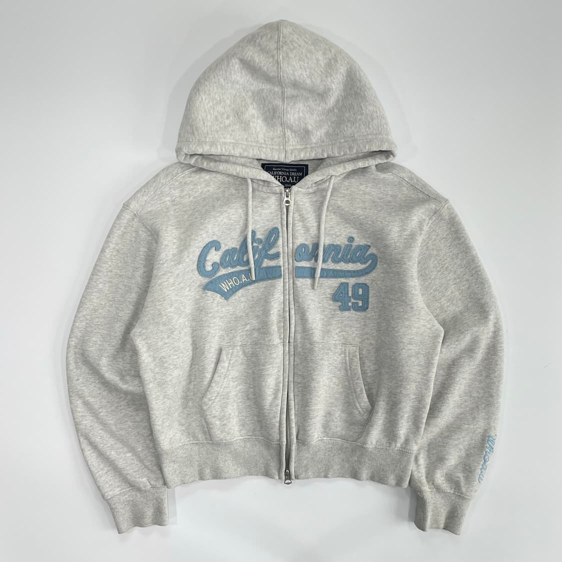 Who A U 후아유 2-way 멜란지 후드집업 상품이미지3