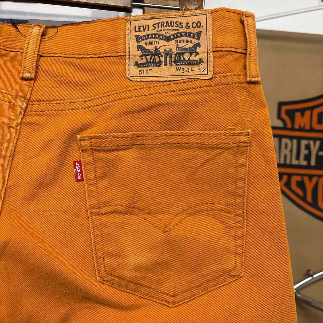 리바이스 511 슬림핏 오렌지 선셋 컬러 데님팬츠 N1044   상품이미지7
