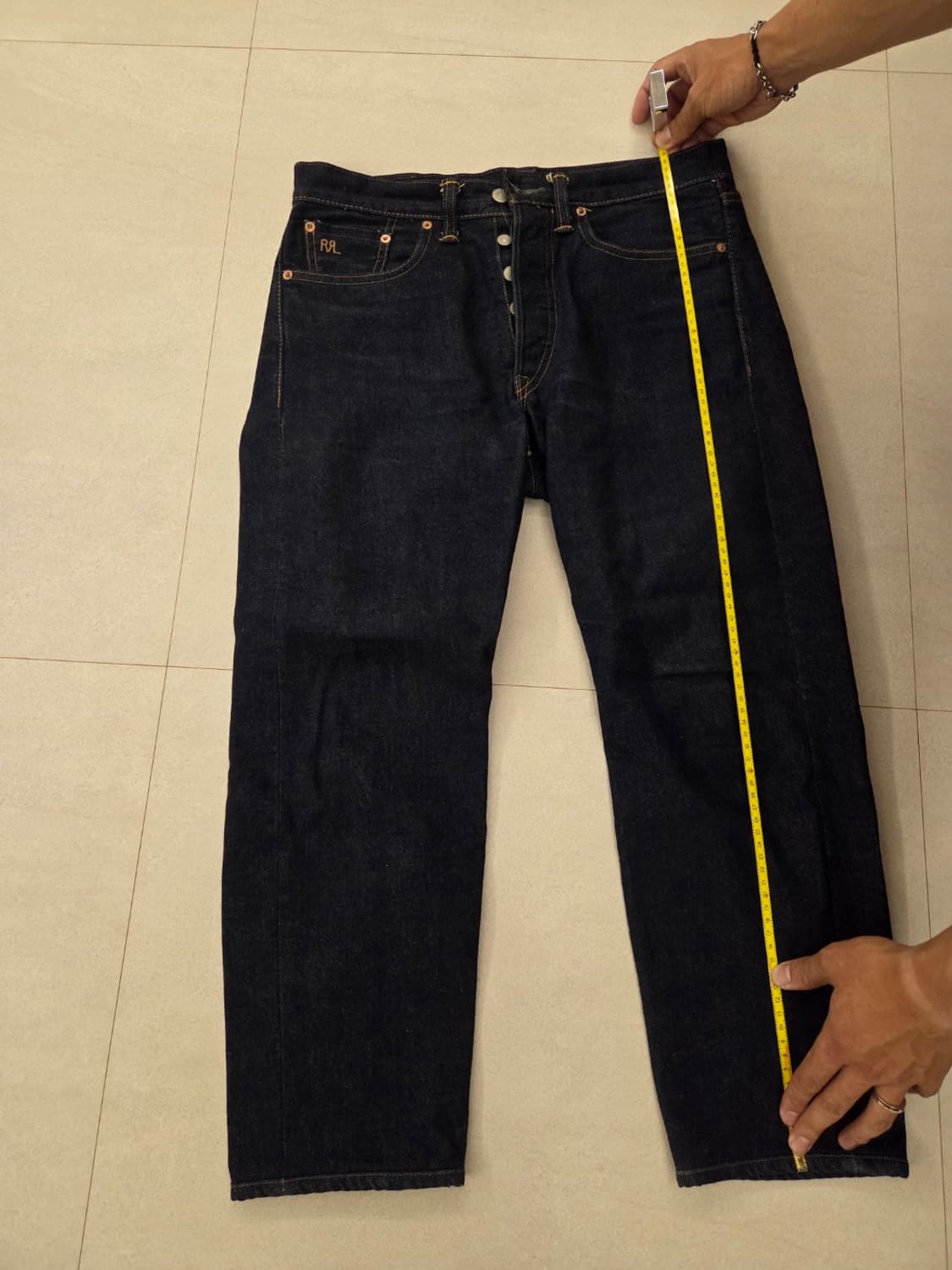 RRL 더블알엘 스트레이트 핏 5포켓 데님 원 워시 30/32(기장수선) 상품이미지3
