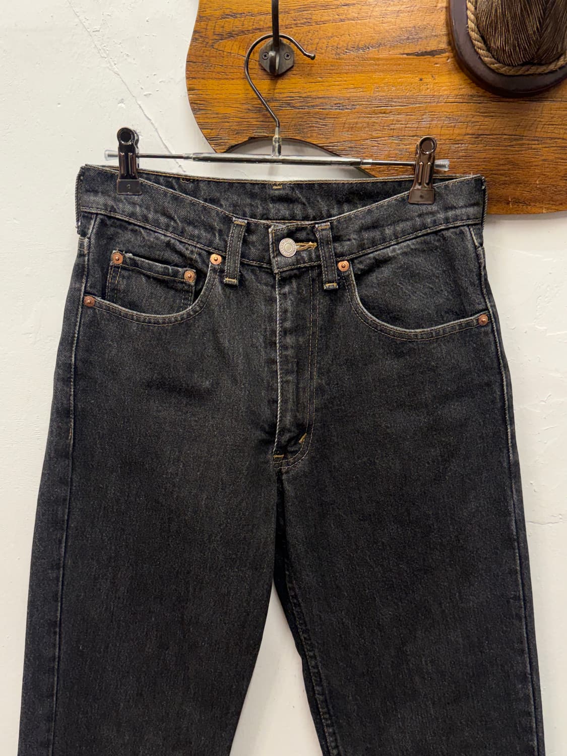 90s Japan Levi's 626 Black Denim Pants 상품이미지6