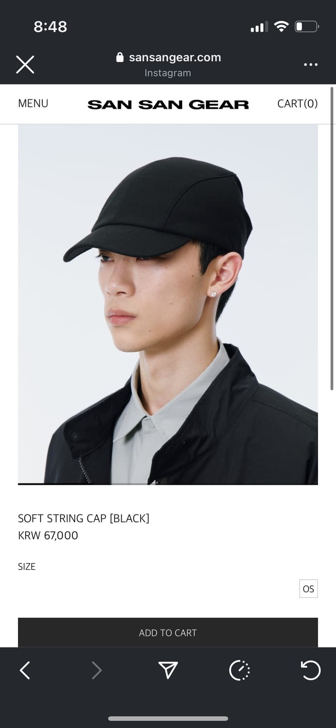산산기어 SOFT STRING CAP [BLACK] 상품이미지1