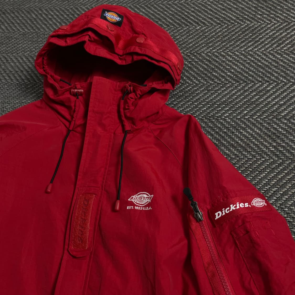 디키즈 USA 올드스쿨 나일론 테크웨어 자켓 레드o 4346 상품이미지4