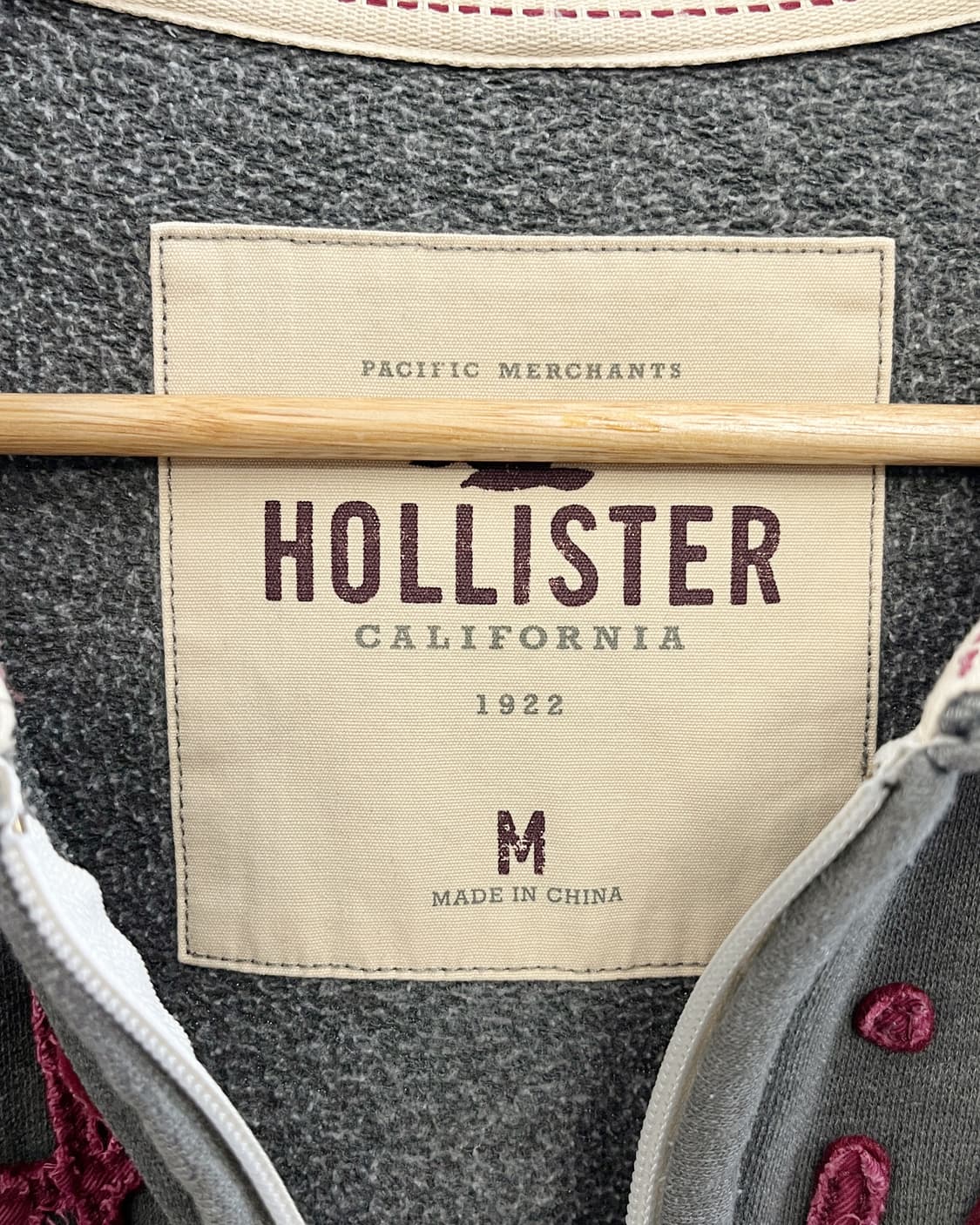 홀리스터 아치로고 카키 후드집업 상품이미지8