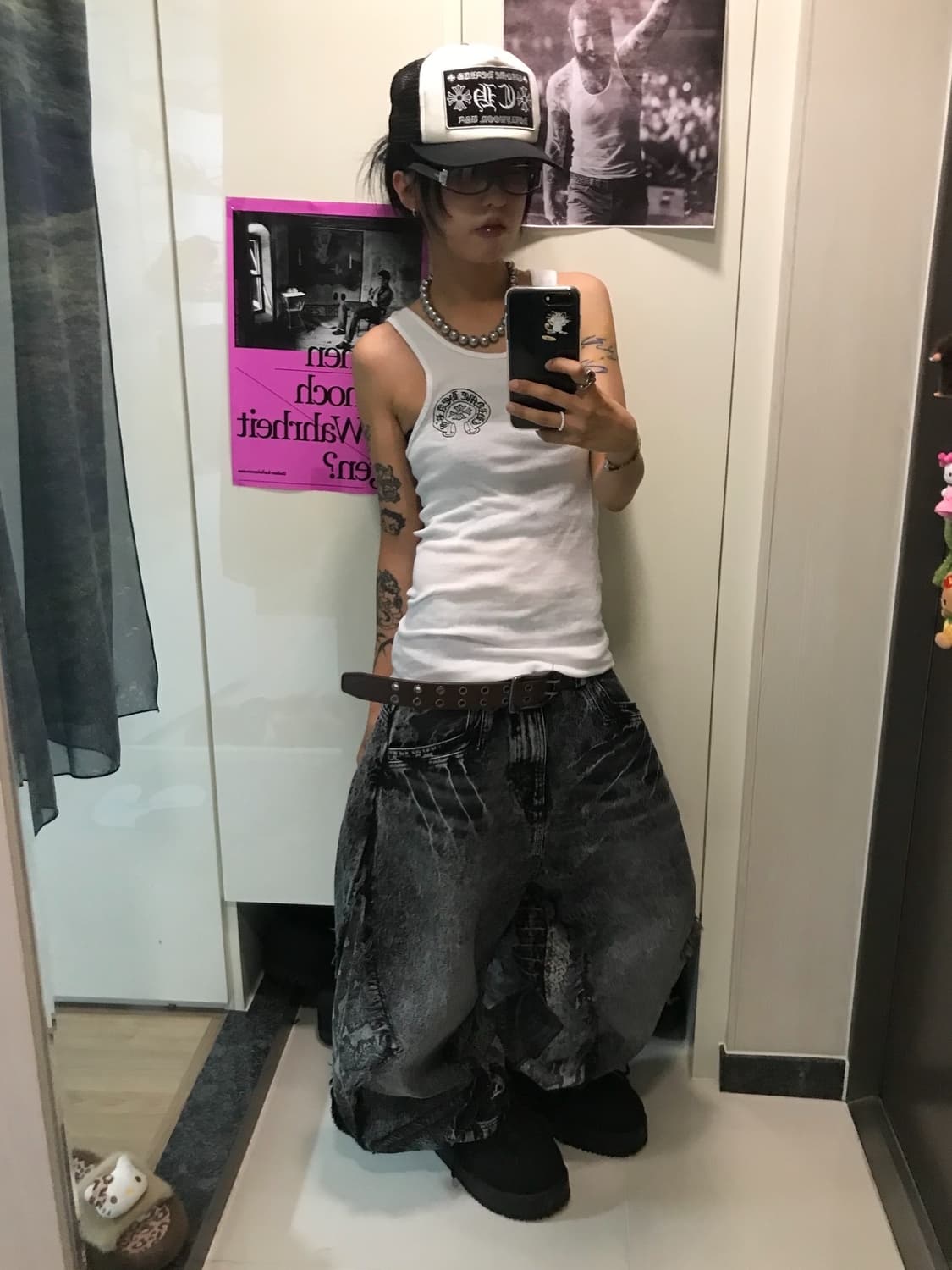 < Chrome Hearts Horseshoe Tank Top White 상품이미지6