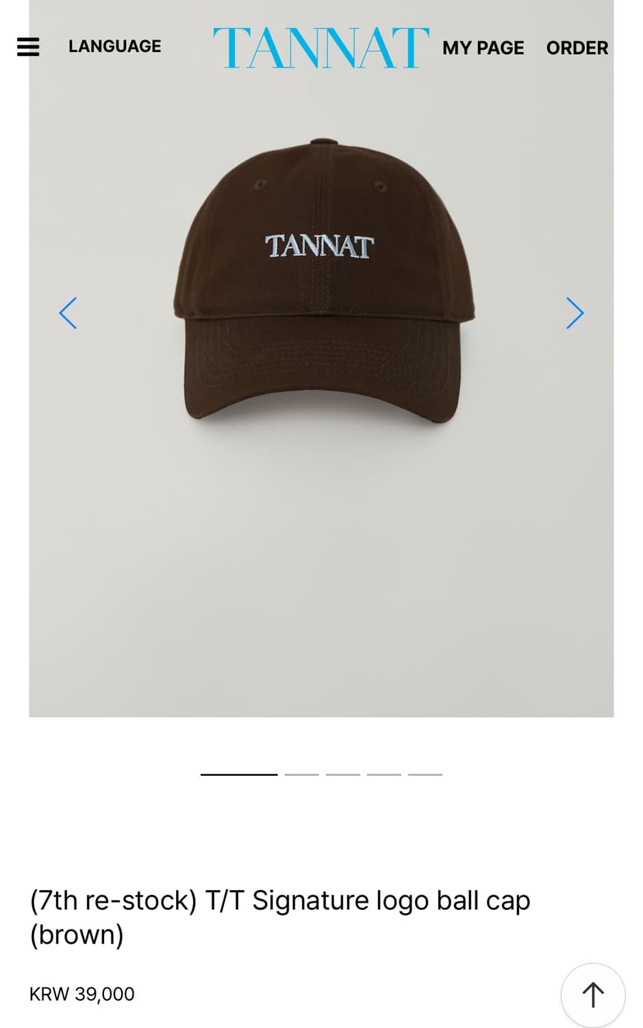 타낫 로고 볼캡 상품이미지3