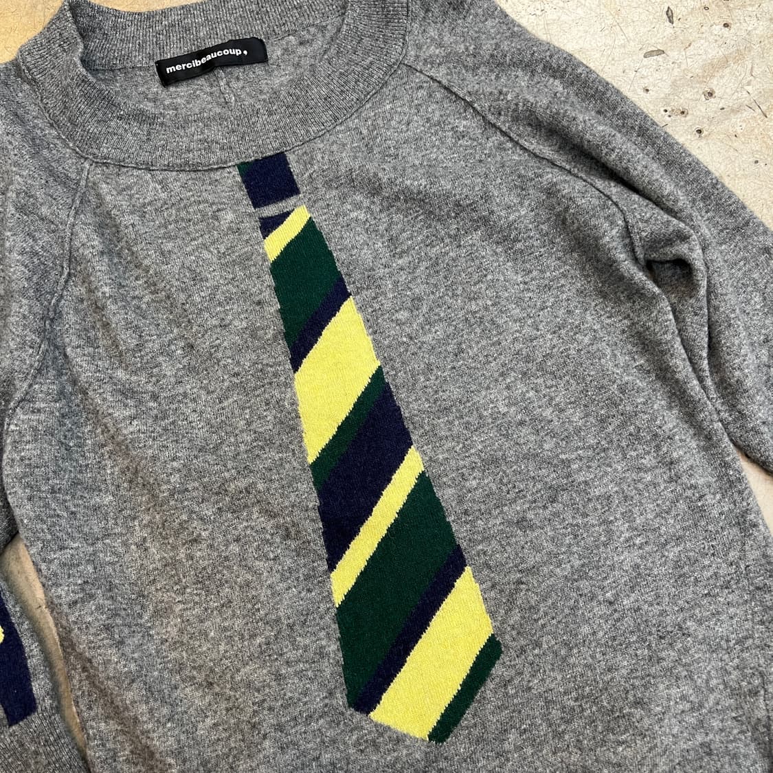 메르시보꾸 타이 울 니트 상품이미지3