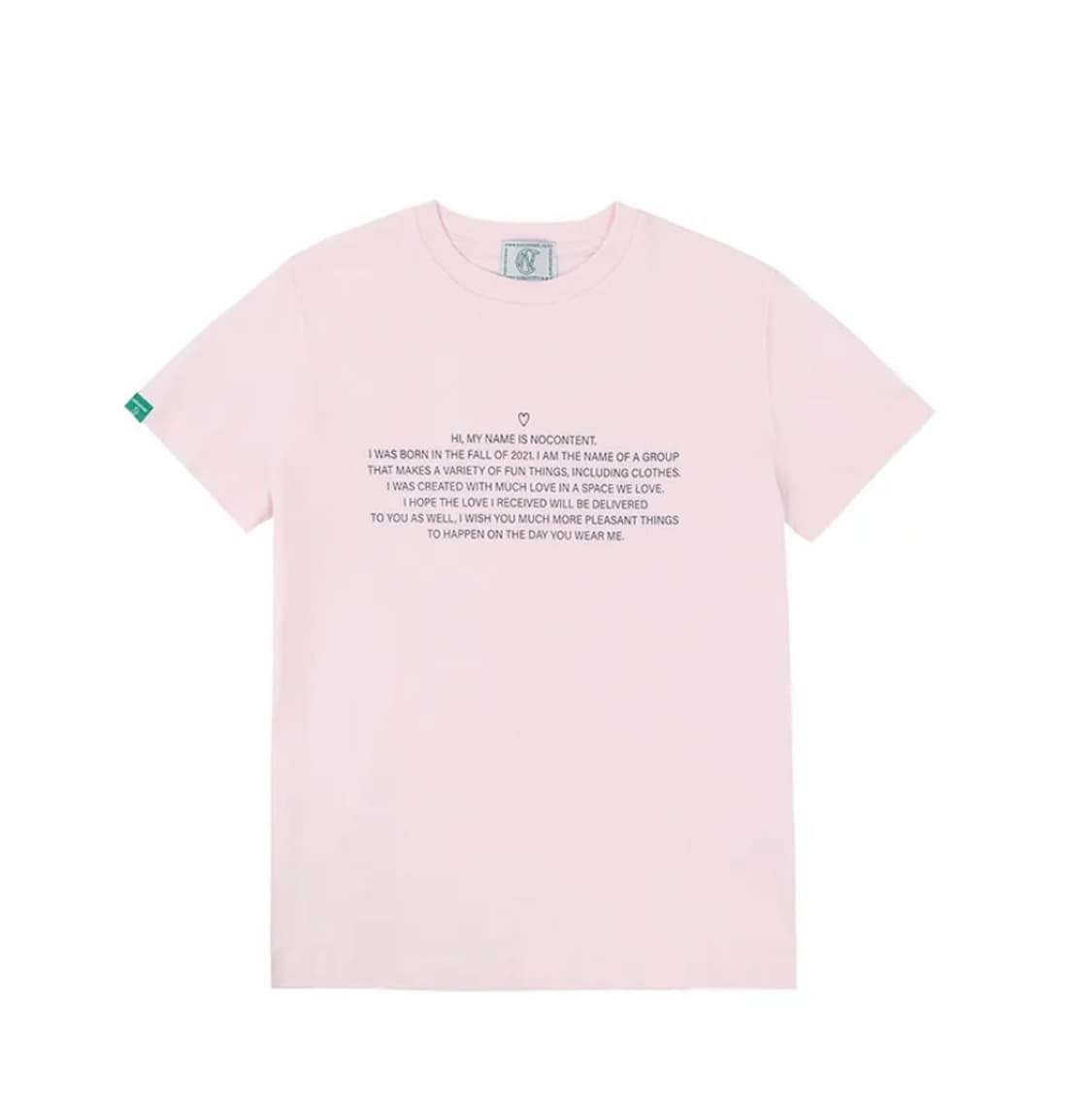 노컨텐츠 Lettring T _ pink 상품이미지1