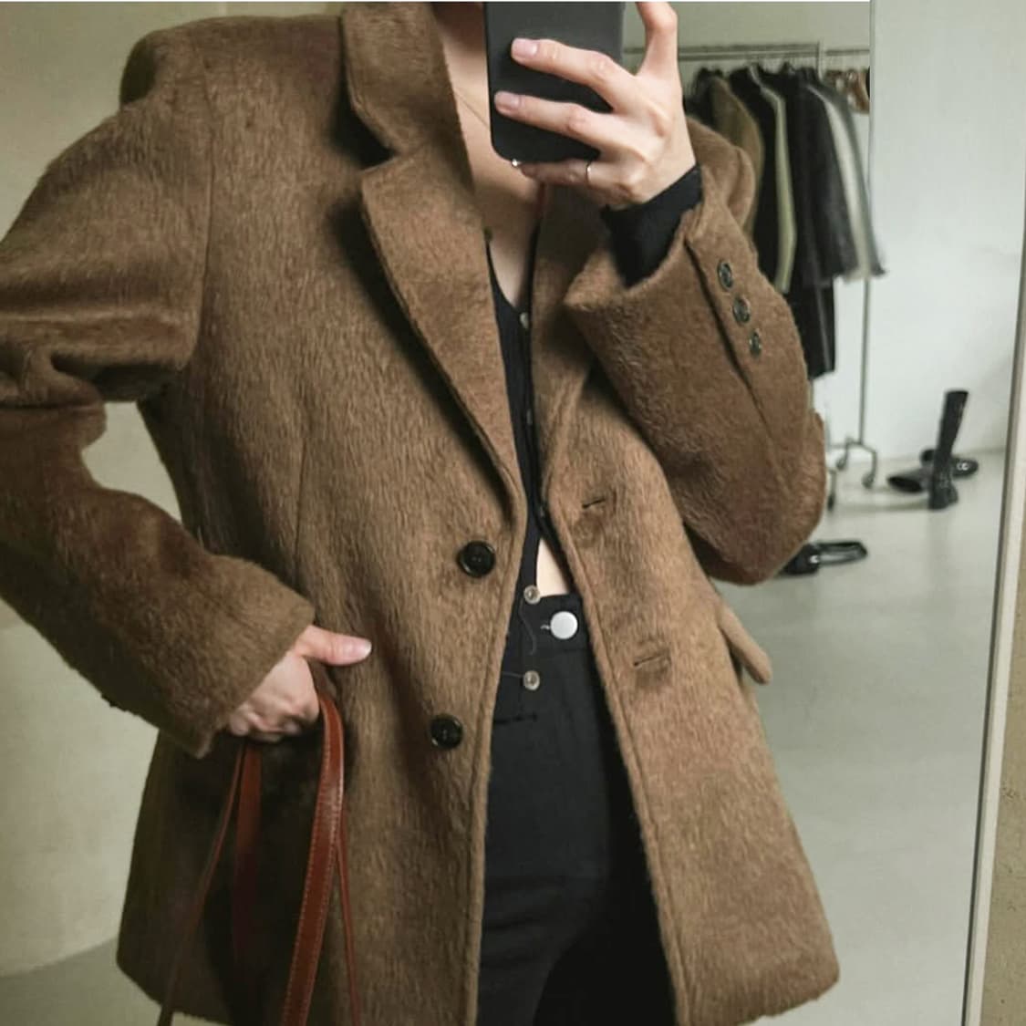 위드니노(WITH NINO) 클래시 울자켓 프리사이즈 새상품 상품이미지3