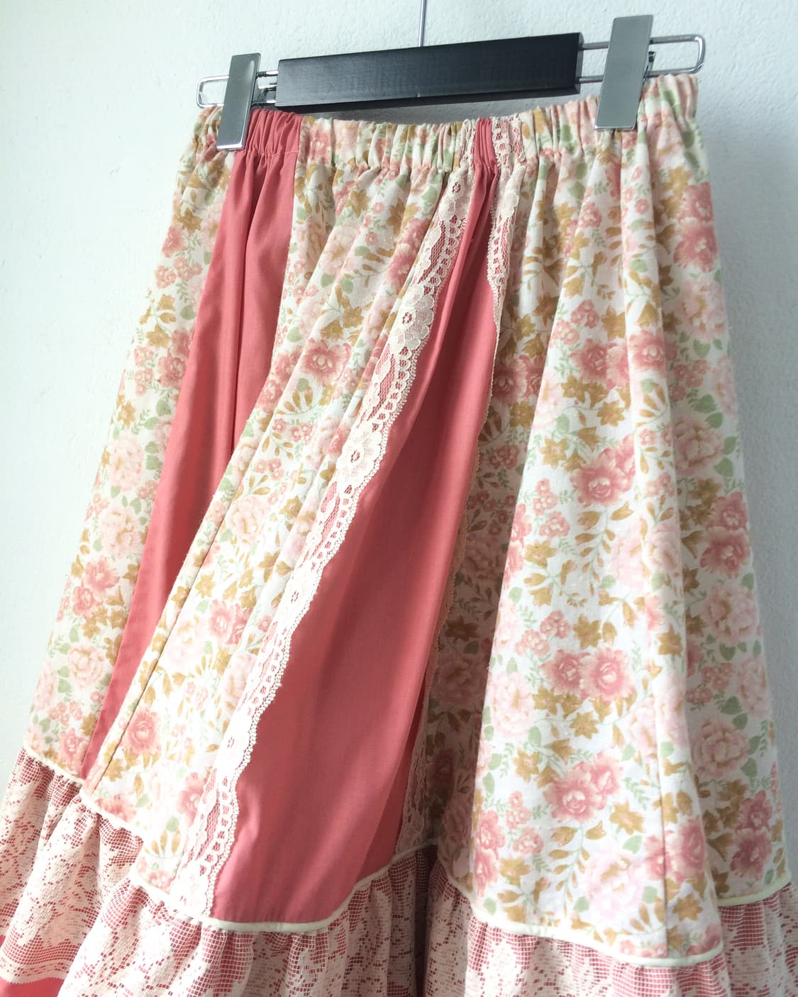 Flower pattern lace layered skirt 상품이미지4