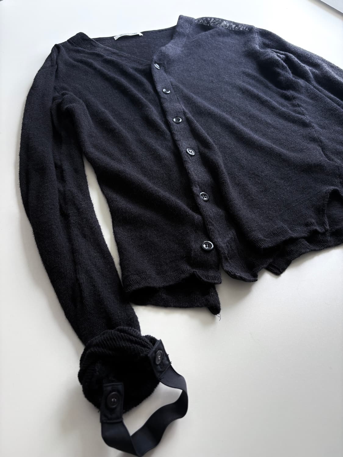 헬무트랭 린넨 시어 사선 가디건 상품이미지6