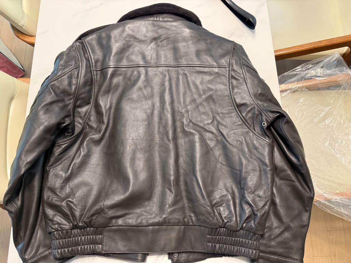 가죽 군용 항공 점퍼 XXL(110) 새상품 상품이미지6