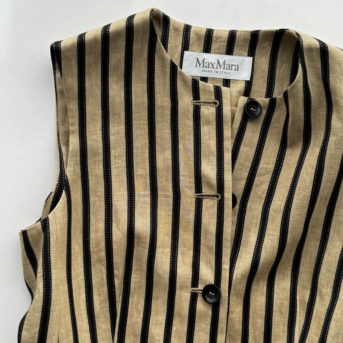 막스마라 2025 스트라이프 린넨 베스트 상품이미지4