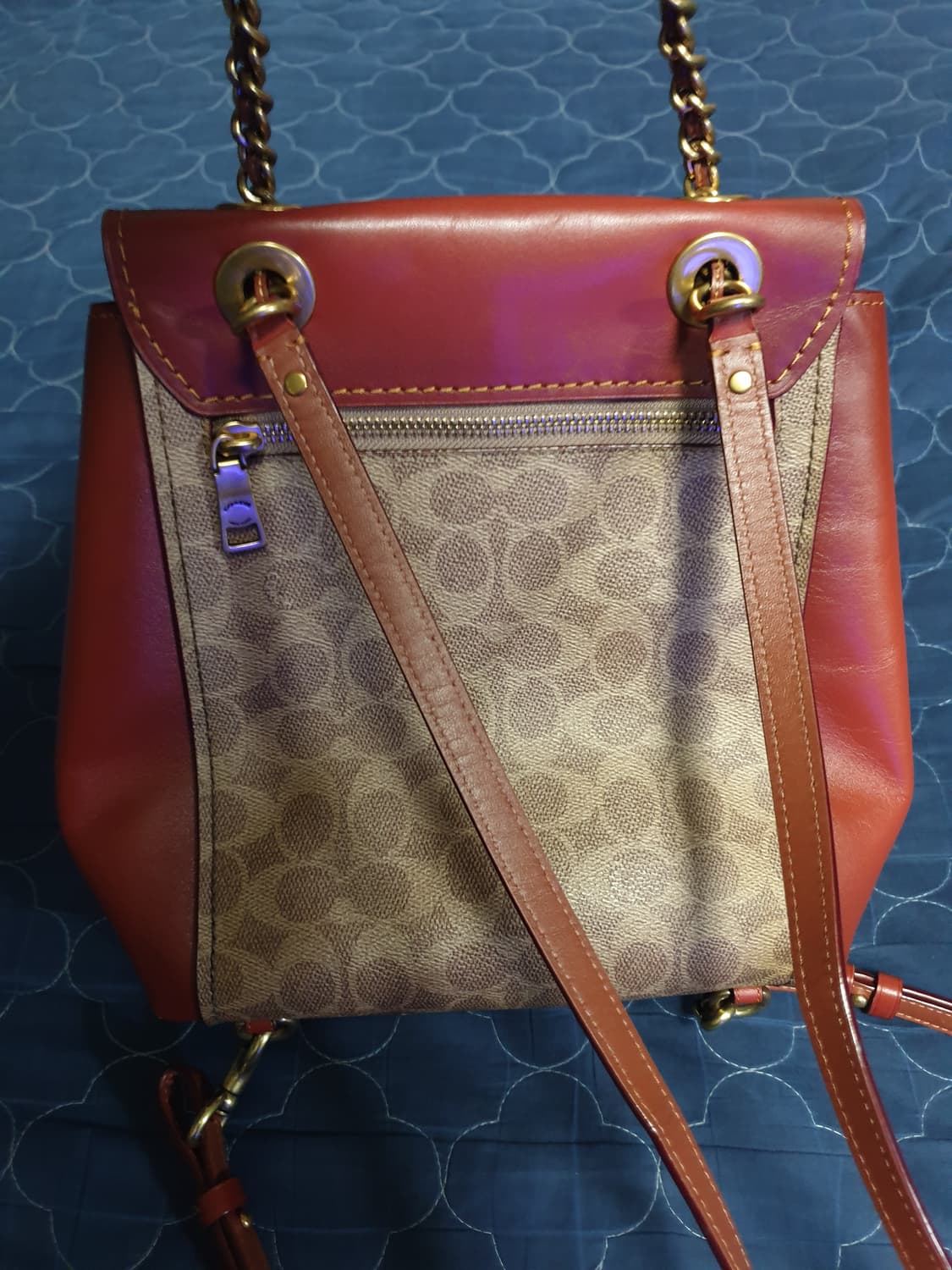 (단종매물) 코치 파커 컨버터블 코팅 캔버스 백팩 -38585 상품이미지3