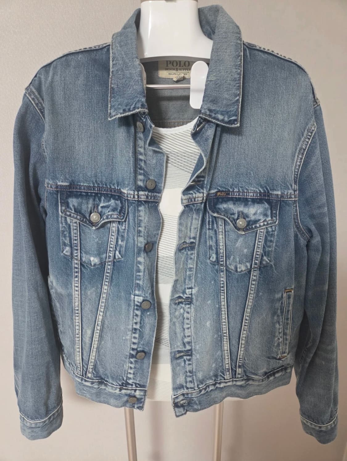 폴로 랄프로렌 데님앤서플라이 성조기 데님자켓 L 상품이미지2
