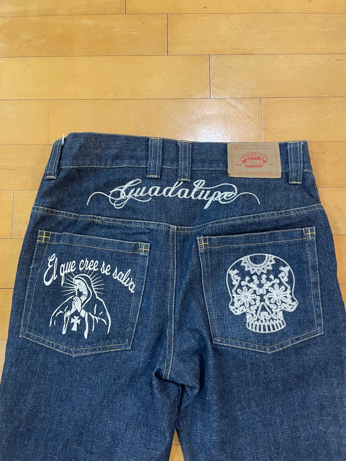 빈티지 데님진 청바지 체인스티치 진 상품이미지1