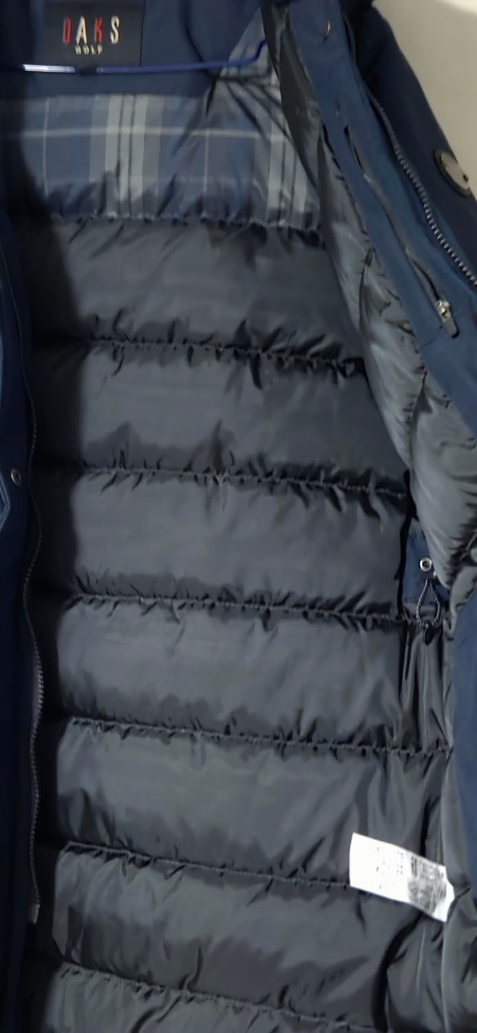 95) DAKS 닥스 골프 다운 롱패딩 골프웨어 네이비 택포 상품이미지7