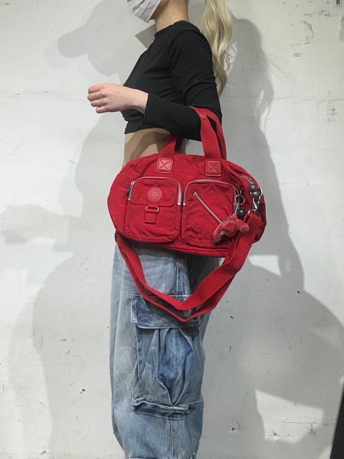 키플링 y2k 레드 고릴라 토트백 미니 가방  상품이미지1