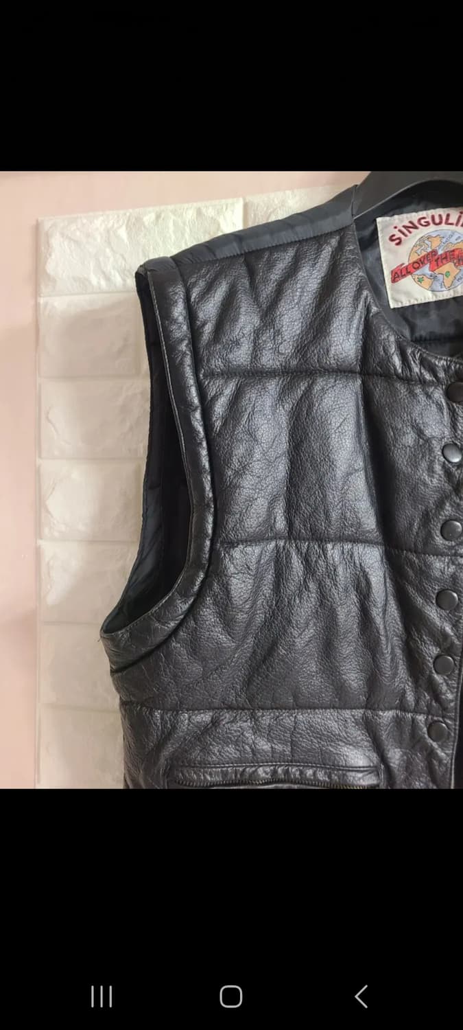 SINGULIER 가죽 조끼(라지) 상품이미지3