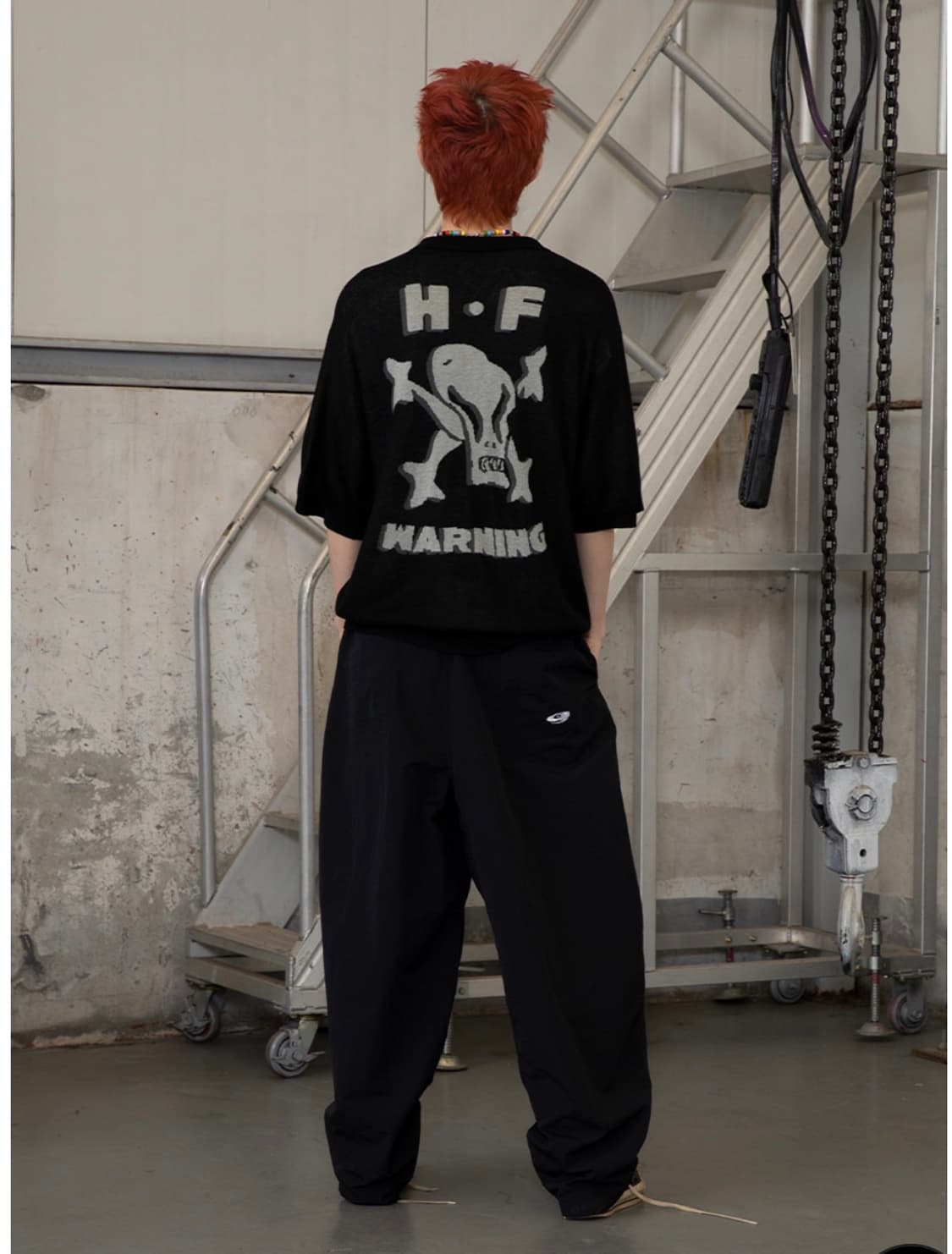 [글랙] 휴먼팩터 반팔 니트 가디건 (BLACK/M) 상품이미지4