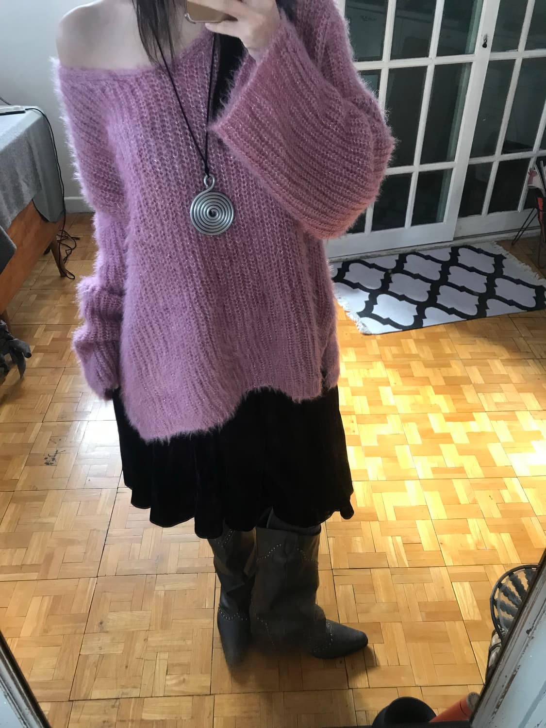 vintage pink knit 상품이미지5