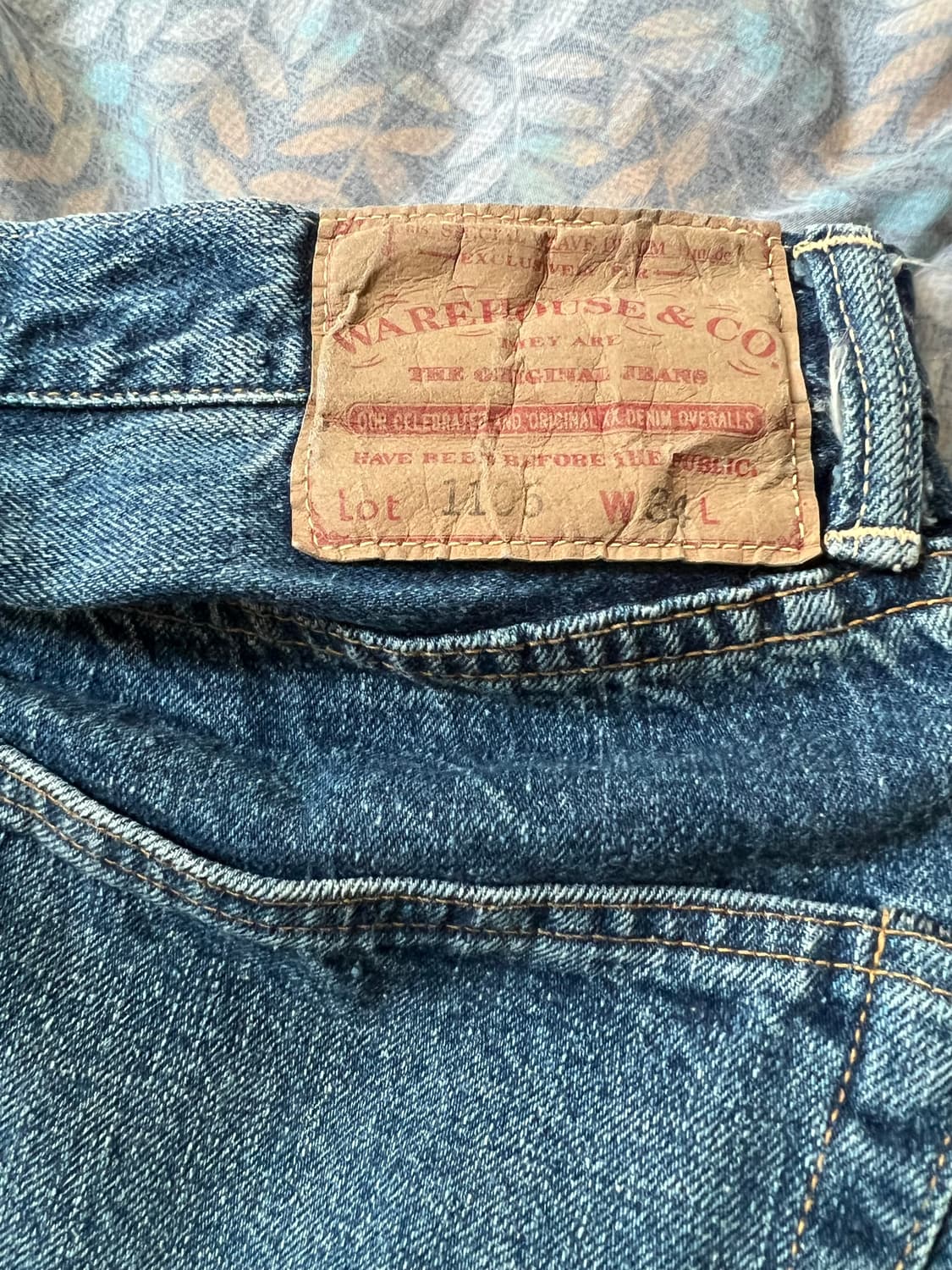 웨어하우스 2nd-hand 1105 유즈드 워쉬 미디엄 인디고 상품이미지6